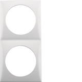 Berker 918262519 Rahmen 2fach. Integro Flow. polarweiß glänzend