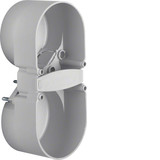 Berker 9191501 Berührungsschutzdose 2fach. Integro Modul-Einsätze. grau