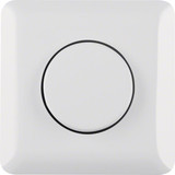 Berker 9367119 Taster 42 V. Schließer mit Abdeckplatte UP. System 42 V. polarweiß glänzend