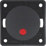 Berker 937722505 Kontroll-Taster. Schließer. rote Linse. Integro - Design Flow/Pure. anthr. mt.