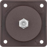 Berker 945192501 Antennen-Verbinderdose SAT. Integro Modul-Einsätze. braun matt