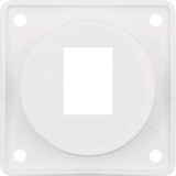 Berker 945572509 Tragplatte 1fach für AMP Modular Jacks. Integro Modul-Einsätze. polarw. gl.