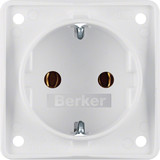 Berker 947782502 Steckdose Schuko. mit Steckklemmen. Integro Modul-Einsätze. polarw. m.
