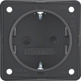 Berker 947792505 Steckdose Schuko. erh. Ber.schutz. Steckkl.. Integro Modul-Einsätze. anthr. m.