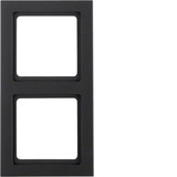 Berker MAN0203223 Rahmen 2fach Q.3 tiefschwarz matt. lackiert
