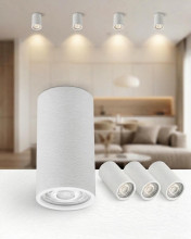 4 x Bioledex HELSO-FL LED Deckenleuchte CCT 5W 500Lm 3000K/4000K/6500K Weiß