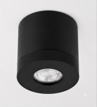 Bioledex PIKKO Deckenleuchte GU10 Aufbau 100mm Deckenspot Schwarz /Schwarz Anschrauben oder Kleben