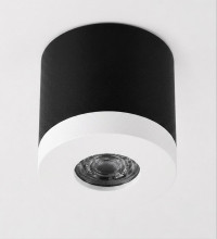Bioledex PIKKO Deckenleuchte GU10 Aufbau 100mm Deckenspot Schwarz / Weiß Anschrauben oder Kleben