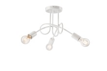 Bioledex gebogene Deckenleuchte 3x E27 weiß Metall