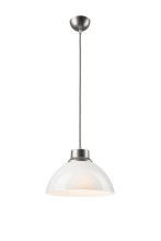 Bioledex Design Pendelleuchte 30cm E27 weiß Metall, Glas