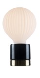 Bioledex Z610-435 Tischleuchte Marmor Schwarz + LIMA LED Lampe E27 G125 4W 500lm warmweiss