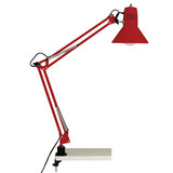 Brilliant Hobby Schreibtischklemmleuchte E27 Rot 10802/01