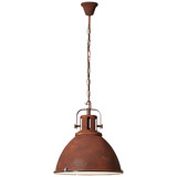 Brilliant Jesper Pendelleuchte 47cm (Glas) E27 Rost 23770/55