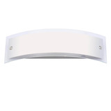 Brilliant Elysee Wandleuchte, 2-flammig E14 IP21 Edelstahl Weiß 90267/82