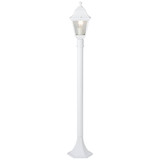 Brilliant Nissie Außenstandleuchte 100cm E27 IP44 Weiß 90994A05