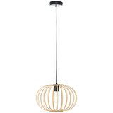 Brilliant Enca Pendelleuchte 40cm E27 Natur Schwarz 92860/09