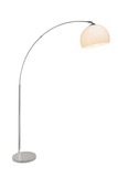 Brilliant Vessa Bogenstandleuchte 1,7m E27 Chrom Weiß 92940/75