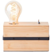 Brilliant Benny Tischleuchte E27 Schwarz Matt Natur 93191/76