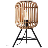 Brilliant Woodrow Tischleuchte E27 Hellbraun 93775/20