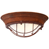 Brilliant Typhoon Wand- und Deckenleuchte 34cm E27 Rost Weiß 94492/60