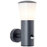 Brilliant Cliffi Außenwandleuchte mit Bewegungsmelder E27 IP44 Anthrazit Bewegungsmelder 96476/63