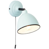 Brilliant Telio Wandleuchte mit Zugschalter E14 Hellblau 97002/40