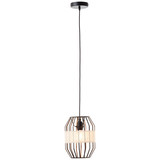 Brilliant Slope Pendelleuchte 23cm E27 Schwarz Natur 99478/76