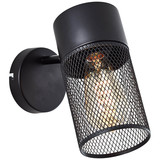 Brilliant Kamolo Wandspot E27 Schwarz Matt 99723/76