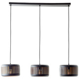 Brilliant Tyas Pendelleuchte, 3-flammig E27 Schwarz Gold 99800/86