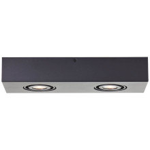 Brilliant Doro LED Deckenleuchte, 2-flammig GU10 4,5W/4,5W Warmweiß Sand Schwarz G99721/76