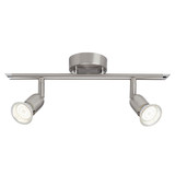 Brilliant Loona LED Spotrohr, 2-flammig GU10 3W/3W Warmweiß Eisen G28813/13
