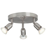 Brilliant Loona LED Spotrondell, 3-flammig GU10 3W/3W Warmweiß Eisen G28834/13
