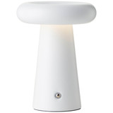 Brilliant Muffin LED Außentischleuchte 18,5cm 3W Warmweiß IP44 Weiß Matt USB G40895/75