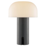 Brilliant Mattis LED Tischleuchte LED 21cm 2,5W Extra Warmweiss IP44 Grau Weiß G60305/22