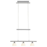 Brilliant Tonja LED Pendelleuchte, 3-flammig 16W Warmweiß Chrom Weiß G70579/15