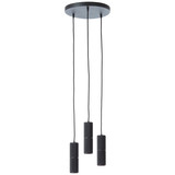 Brilliant Marty LED Pendelleuchte 3-flammig GU10 5W/5W Warmweiß Sand Schwarz G80051/76