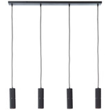 Brilliant Marty LED Pendelleuchte 4-flammig GU10 5W/5W Warmweiß Sand Schwarz G80052/76