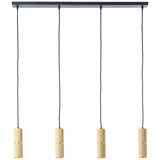 Brilliant Marty LED Pendelleuchte 4-flammig GU10 5W/5W Warmweiß Sand Schwarz Matt Gold G80052/86