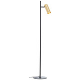 Brilliant Marty LED Stehleuchte 25cm GU10 5W/5W Warmweiß Sand Schwarz Matt Gold G80054/86