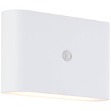 Brilliant Xino LED Außenwandleuchte mit Bewegungsmelder 3W Warmweiß IP44 Weiß Bewegungsmelder, USB, Magnet G80605/05