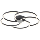 Brilliant Fico LED Deckenleuchte 52cm 32W Warmweiß Schwarz G80661/06