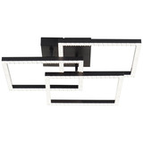 Brilliant Ranni LED Deckenleuchte 46,x46,5cm 28W Neutralweiß Schwarz G80776/06
