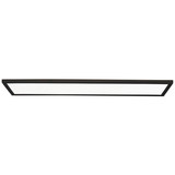 Brilliant Milton LED Deckenaufbau-Paneel 25x96cm 24W Neutralweiß IP44 Schwarz Weiß G80875A76