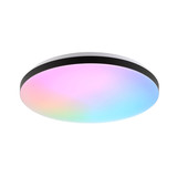 Brilliant Livio LED Deckenleuchte LED 38,5cm 20W Weiß Schwarz Nachtlicht, Timer G80964/76