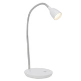 Brilliant Anthony LED Tischleuchte 2,4W Warmweiß Eisen Weiß G92935/05