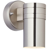 Brilliant Hanni LED Außenwandleuchte, 1-flammig GU10 35W/3W Warmweiß IP44 Edelstahl G96229/82