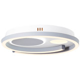 Brilliant Thekla LED Deckenleuchte 40x40cm 34W Weiß Schwarz Nachtlicht, Timer G99390/75
