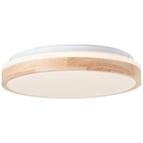 Brilliant Brodsky LED Deckenleuchte 38cm 24W Warmweiß Holz Hell Weiß FSC® G99790/75