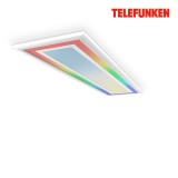 Telefunken FRAMELIGHT LED Panel RGB Framelight dimmbar 100x25cm 24W Weiß steuerbare Lichtfarbe +Fernbedienung
