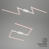 Briloner STAFF LED Deckenleuchte 24W Alu-Chrom Warmweiss
